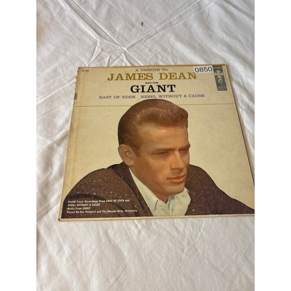 Columbia A Tribute to James Dean Vinyl LP 12" Black Good Movie Soundtrack CL 940